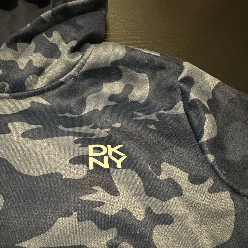 DKNY Size 12 Months Blue Camo Hoodie